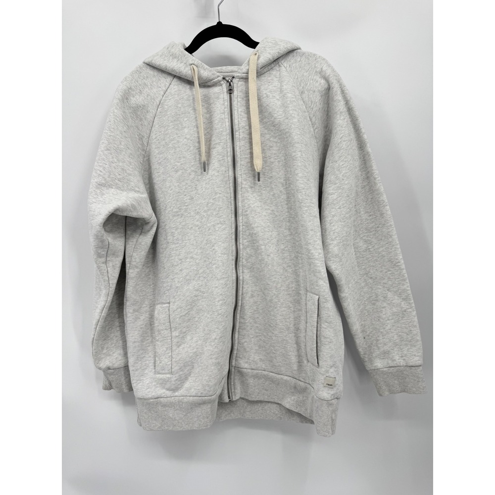Vuori Restore Full Zip Hoodie Women Medium Gray Heathered Fleece VW251